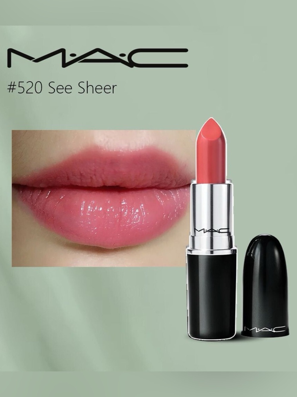 MAC Cosmetics Lustre Lipstick - Sheer Warm Pink